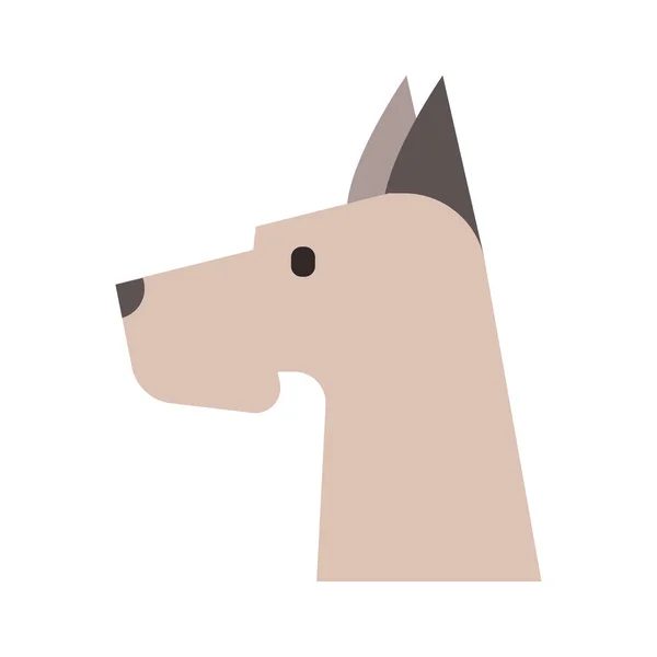 Порода Собак Икона Плоском Стиле — стоковый вектор