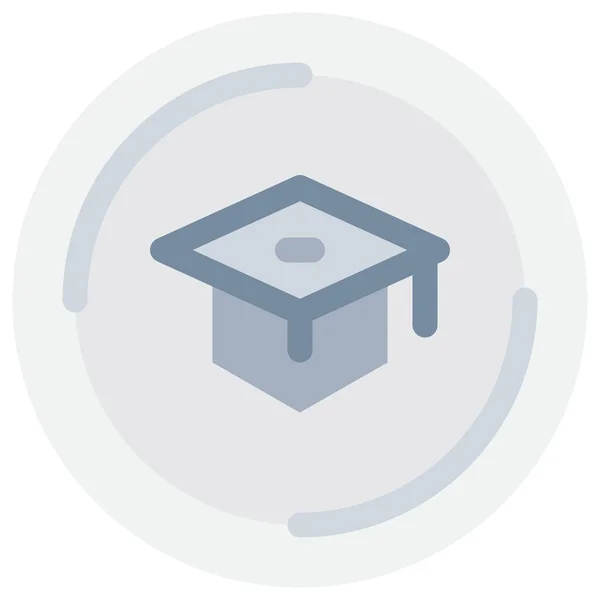 Diploma Education Graduate Icon Flat Style — Stock Vector