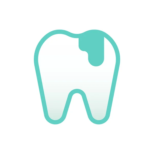 Caries Cavity Decay Icon — Stock Vector