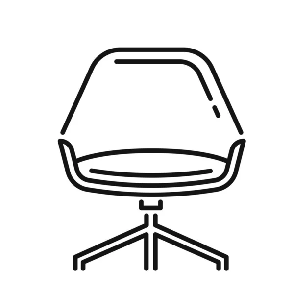 Sesselmöbel Ikone Umriss Stil — Stockvektor