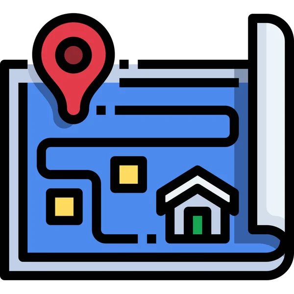 Location Map Pin Icon — Stock Vector