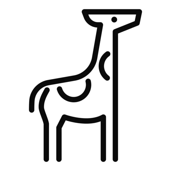 Икона Африканского Животного Жирафа — стоковый вектор