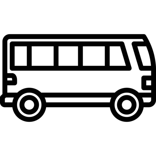 Automobile Bus Icona Pubblica — Vettoriale Stock