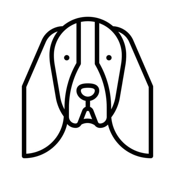 動物の犬のコッカー スパニエルのアイコン — ストックベクタ