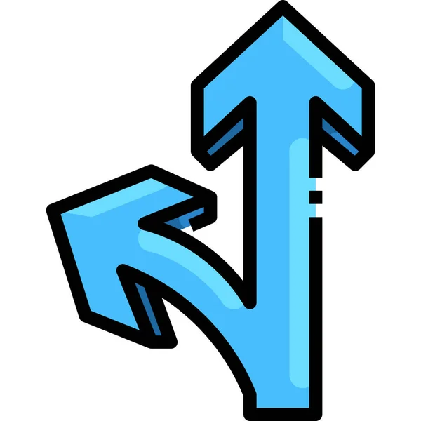 Arrow Direction Double Icon — Stock Vector