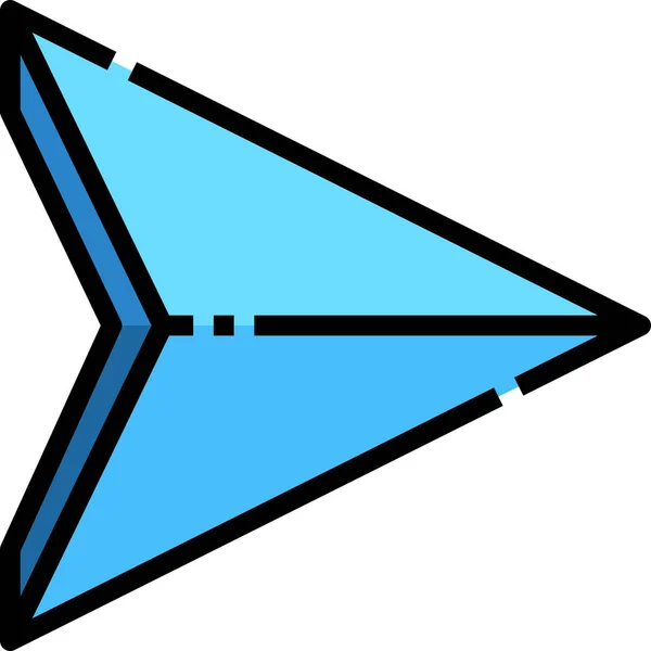 Pfeil Richtung Navigationssymbol — Stockvektor