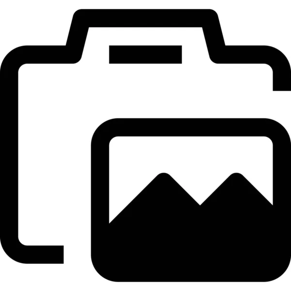 Equipment Image Media Icon Outline Style — Stock Vector