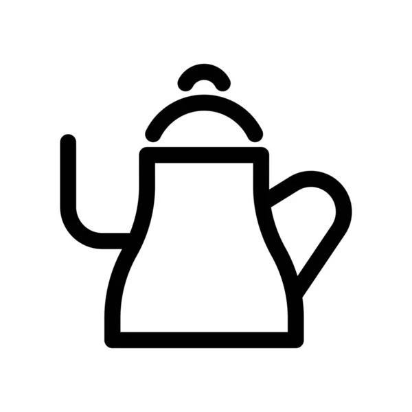 Yapımı Çaydanlık Mutfak Ikonu — Stok Vektör