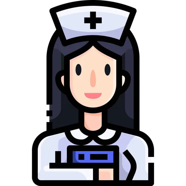 Assistance Hospital Job Icon Hospitals Healthcare Category — Stock Vector