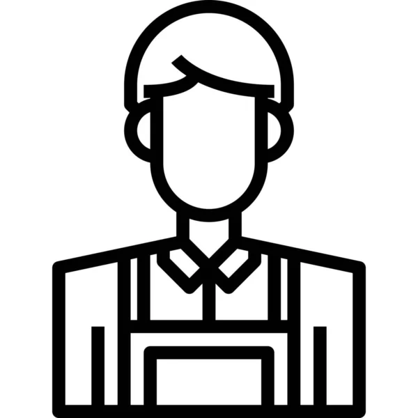 Avatar Limpiador Icono Masculino Categoría Avatares — Vector de stock