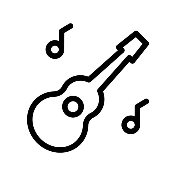 Musik Ukulele Instrument Ikone — Stockvektor