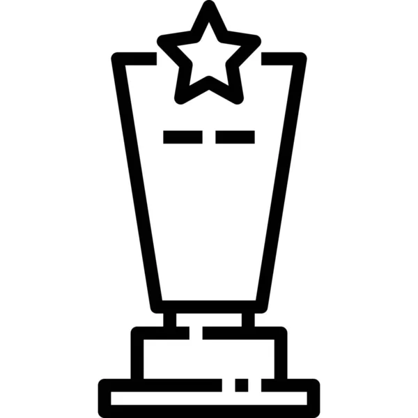 Estrella Copa Award0A Icono — Vector de stock