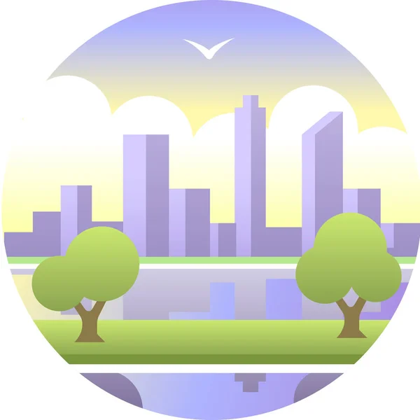 Australia City Cityscape Icon Nella Categoria Cultura Comunità — Vettoriale Stock