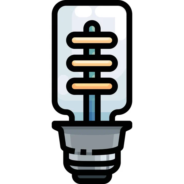 Glühbirne Elektrizität Elektronik Symbol — Stockvektor