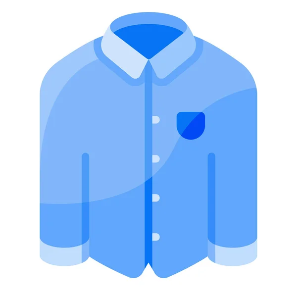 Shirt Met Lange Mouwen Kleding Icoon — Stockvector