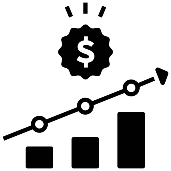 ビジネスデータ分析グラフアイコン — ストックベクタ