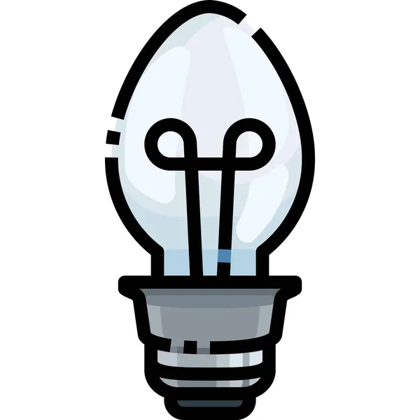 Bulb Electricity Electronics Icon — Stock Vector