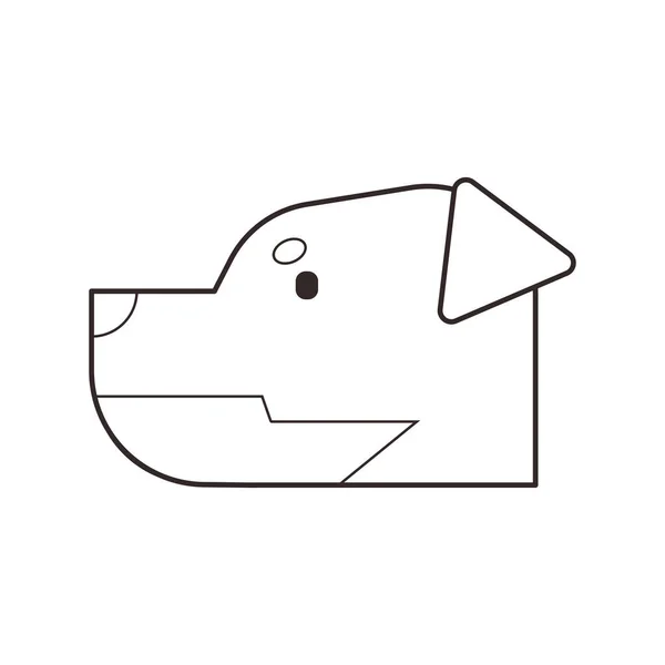 Порода Собак Иконка Стиле Абрис — стоковый вектор