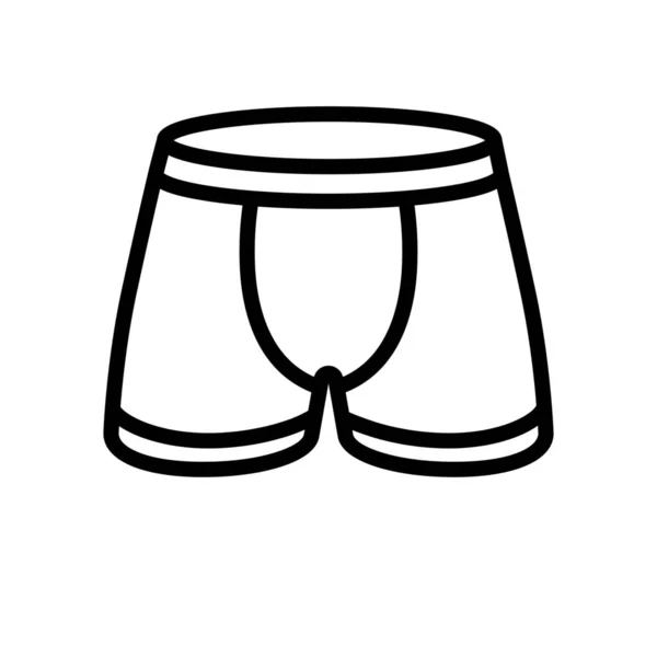 Underwear Garment Pants Icon — Stock Vector