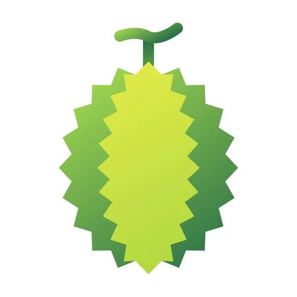 Durian Fruit Tropical Icon Smooth Style — Stock Vector