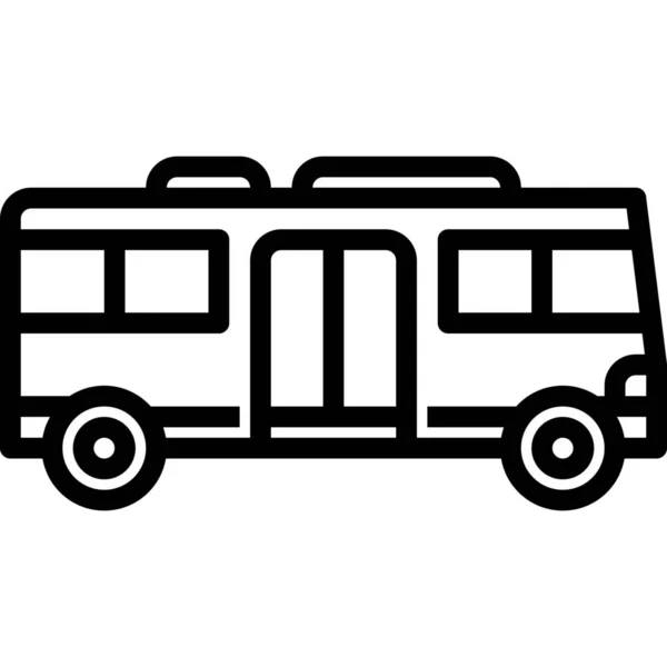 Automobile Bus Public Icon — Stock Vector