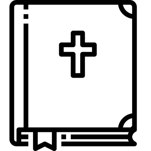 Biblia Icono Sagrado Católico Categoría Pascua — Vector de stock