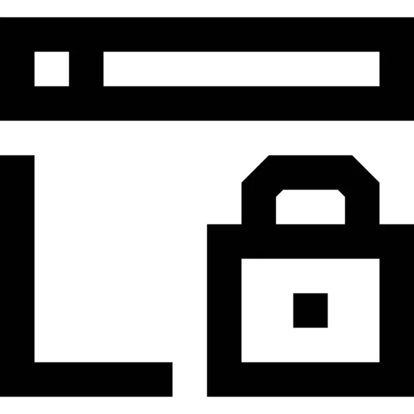 Веб Значок Інтерфейсу Браузера — стоковий вектор