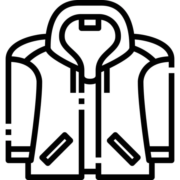 Ropa Ropa Icono Moda Estilo Del Esquema — Vector de stock