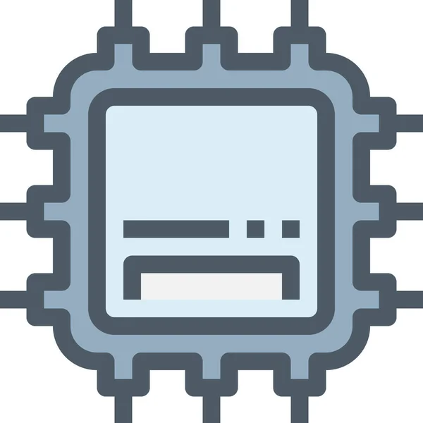 Elektronik Icon Für Computergeräte Stil Ausgefüllter Umrisse — Stockvektor