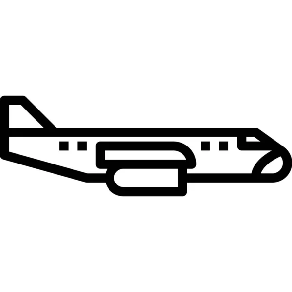 Avión Avión Vuelo Icono — Archivo Imágenes Vectoriales