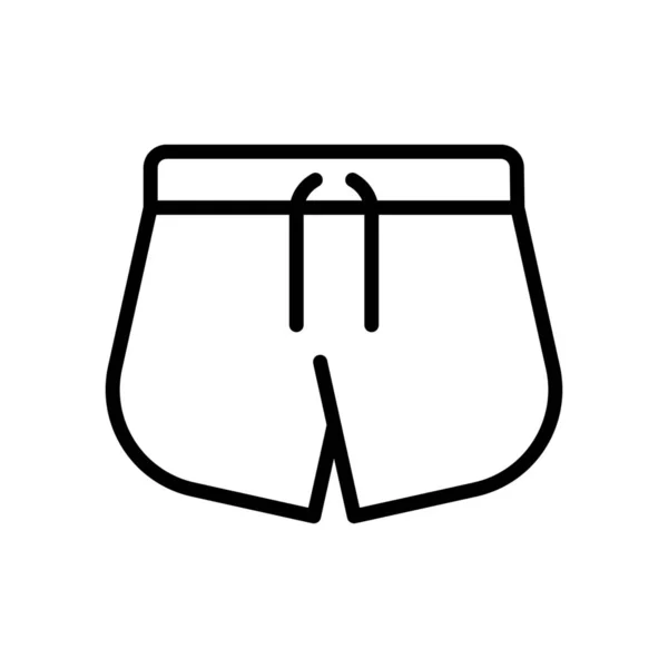 Ikona Odzieży Bokser Odzież — Wektor stockowy