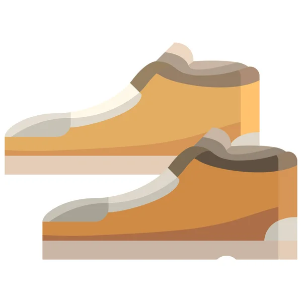 Footwear Runner Shoes Icon Flat Style — Stock Vector