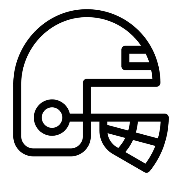 アメリカンフットボールのヘルメットのアイコン — ストックベクタ