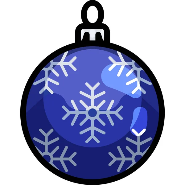 Ball Balls Bauble Icon Filled Outline Style — Stock Vector