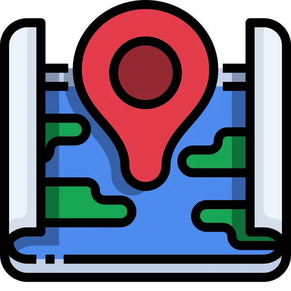 Geolocation Map Placeholder Icon — Stock Vector