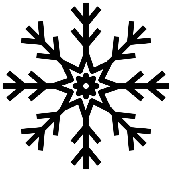 Christmas0A Schnee Schneeflocke Symbol — Stockvektor