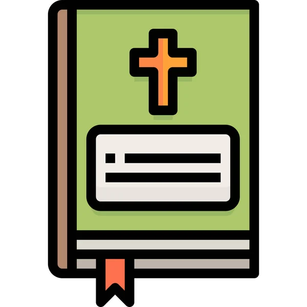 Bible Catholique Icône Sacrée Dans Catégorie Pâques — Image vectorielle
