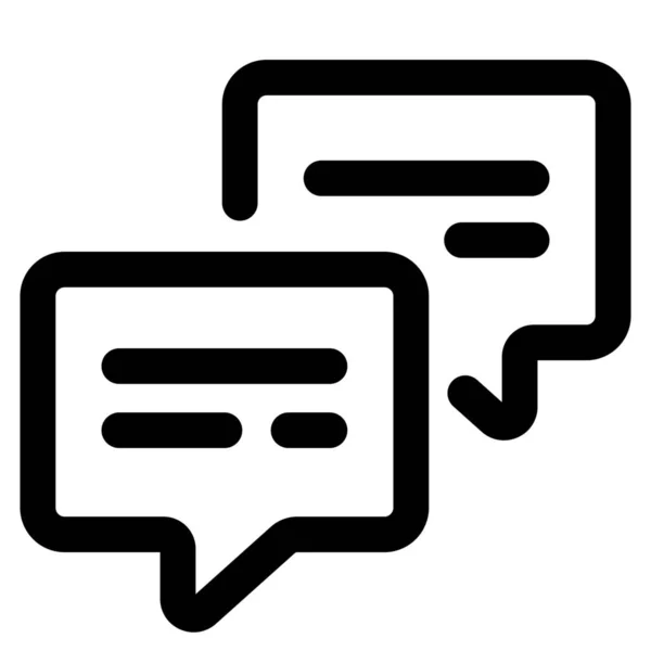 Pictogram Zakelijke Chat Communicatie — Stockvector