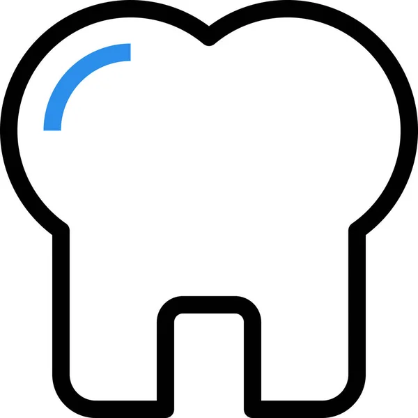 Cuidado Dental Dental Icono Del Dentista Estilo Esquema — Vector de stock