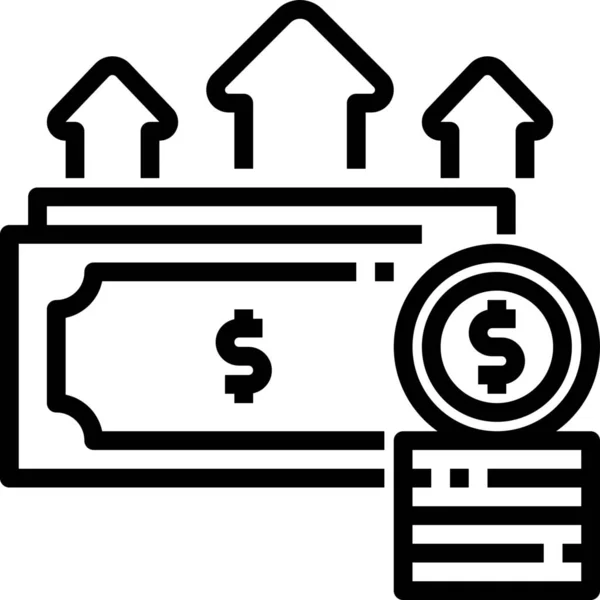 Business Cash Dollar0A Icon — Stock Vector