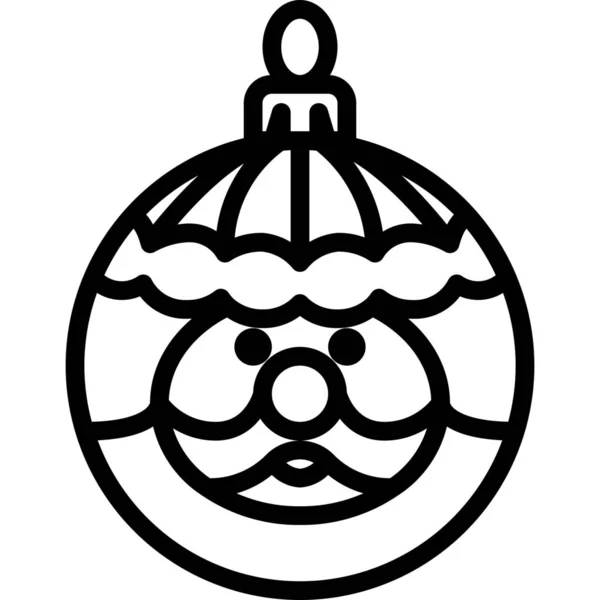 Ball Ball Bauble Icon Outline Style — 스톡 벡터