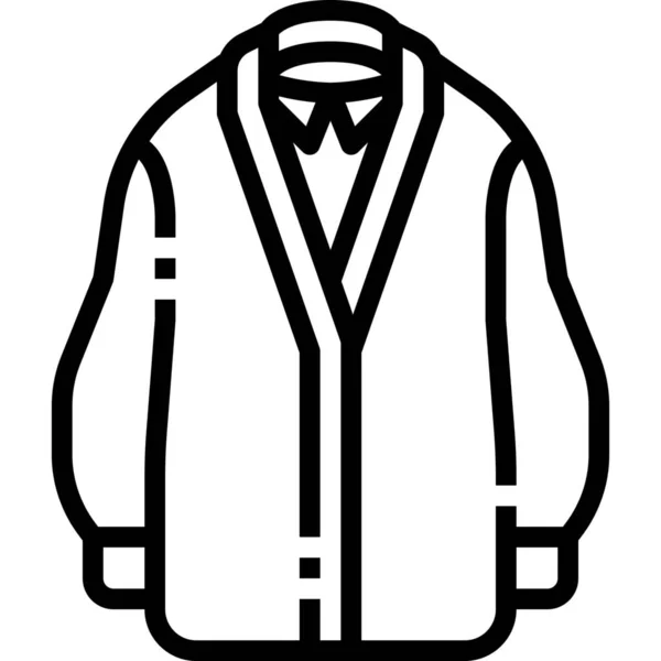 Clothes Clothing Coat Icon Outline Style — Stock Vector