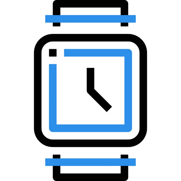 Icono Hardware Del Dispositivo Reloj Estilo Esquema — Vector de stock