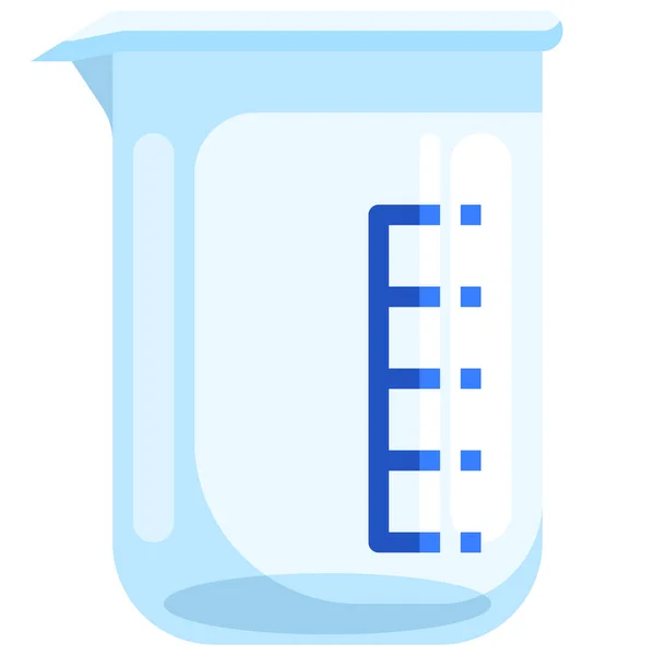 Beaker Chemistry Education Icon Science Research Category — Stock Vector