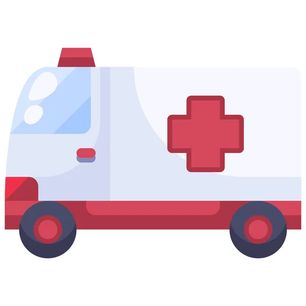 Ambulance Care Donation Icon Flat Style — Stock Vector