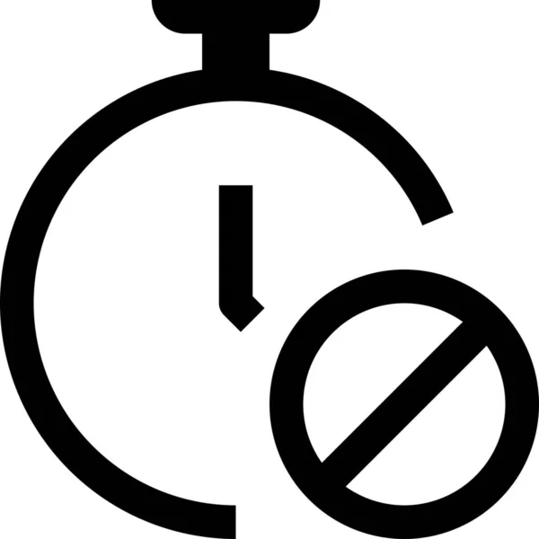 Calendrier Affaires Icône Horloge Dans Style Outline — Image vectorielle