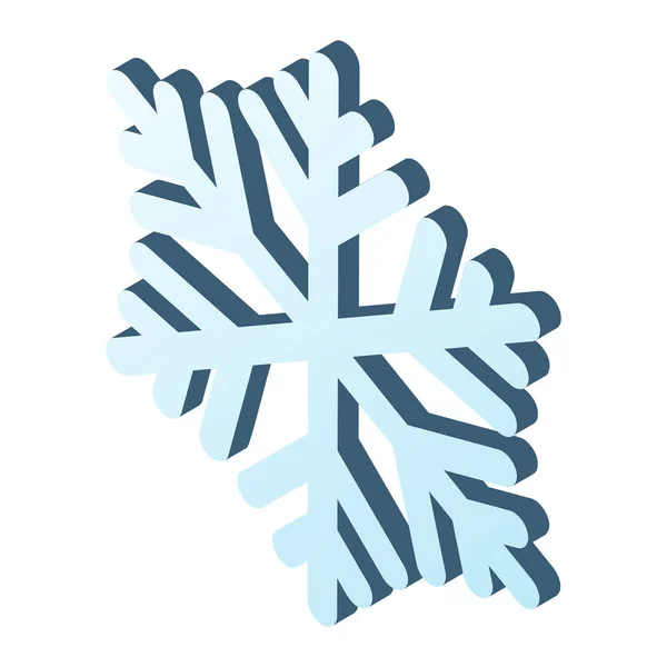 Snöflinga Jul Vinter Ikon Jul Kategori — Stock vektor