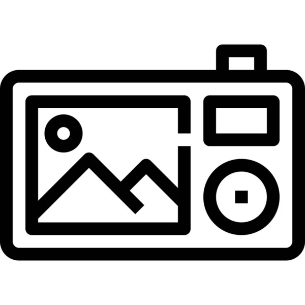 Camera Digitale Foto Pictogram Fotografie Categorie — Stockvector