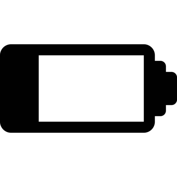 Icono Equipo Dispositivo Batería Estilo Esquema — Vector de stock