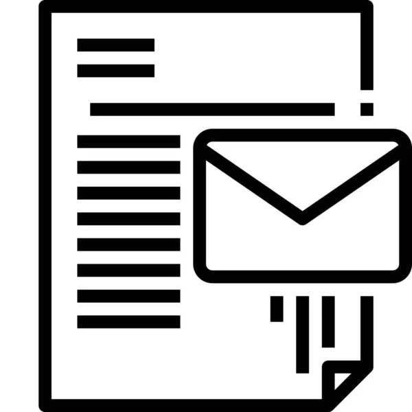 Ícone Envelope Email Comunicação —  Vetores de Stock